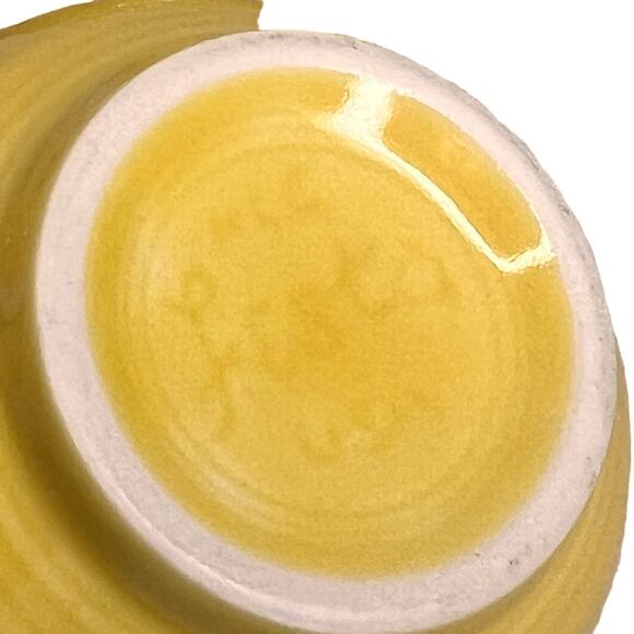 Fiestaware Pair Sunflower Yellow Tea Cups Homer Laughlin Fiesta Ceramic 7 3/4 Oz - Picture 4 of 9